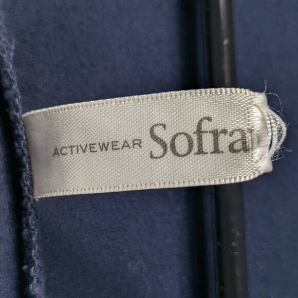 Sofra Open Front Cardigan Blue Long Sleeve Lightweight Layering Top Womens - Picture 2 of 4